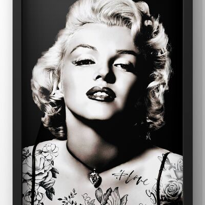 Punk Marilyn Monroe Tattoo Print | Punk Wall Art - 30X40CM PRINT ONLY