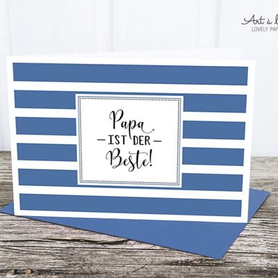 Folded card: Dad is the best