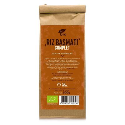 Riso basmati biologico superiore intero - 500 g