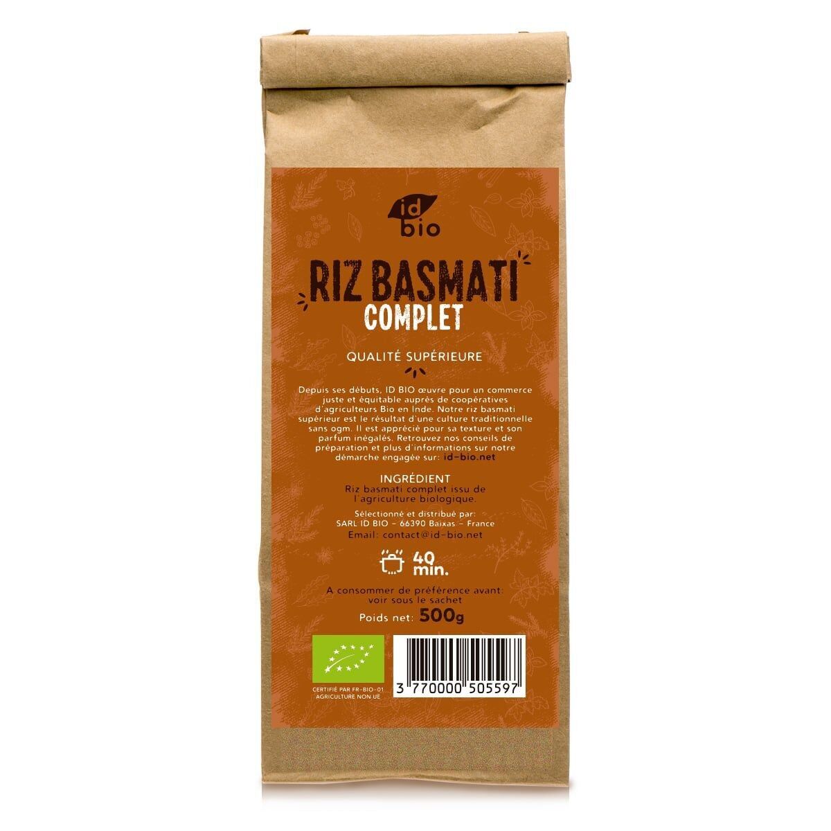 Riso Basmati Integrale Superiore Bio - 5 kg