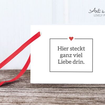 Geschenkanhänger: Liebe