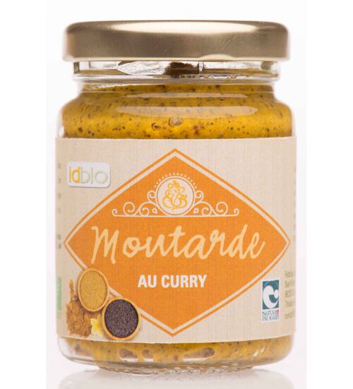 Moutarde à l'ancienne Curry bio