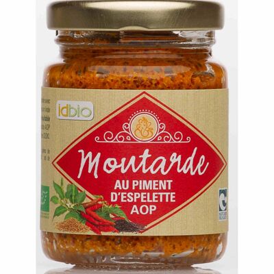 Old fashioned mustard Organic Espelette pepper