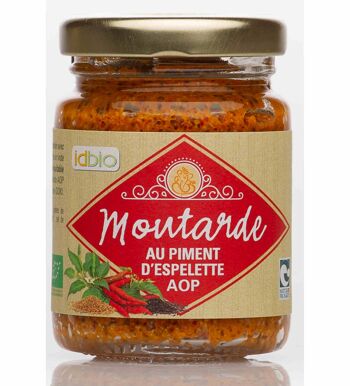 Moutarde à l'ancienne Piment d'Espelette bio 1