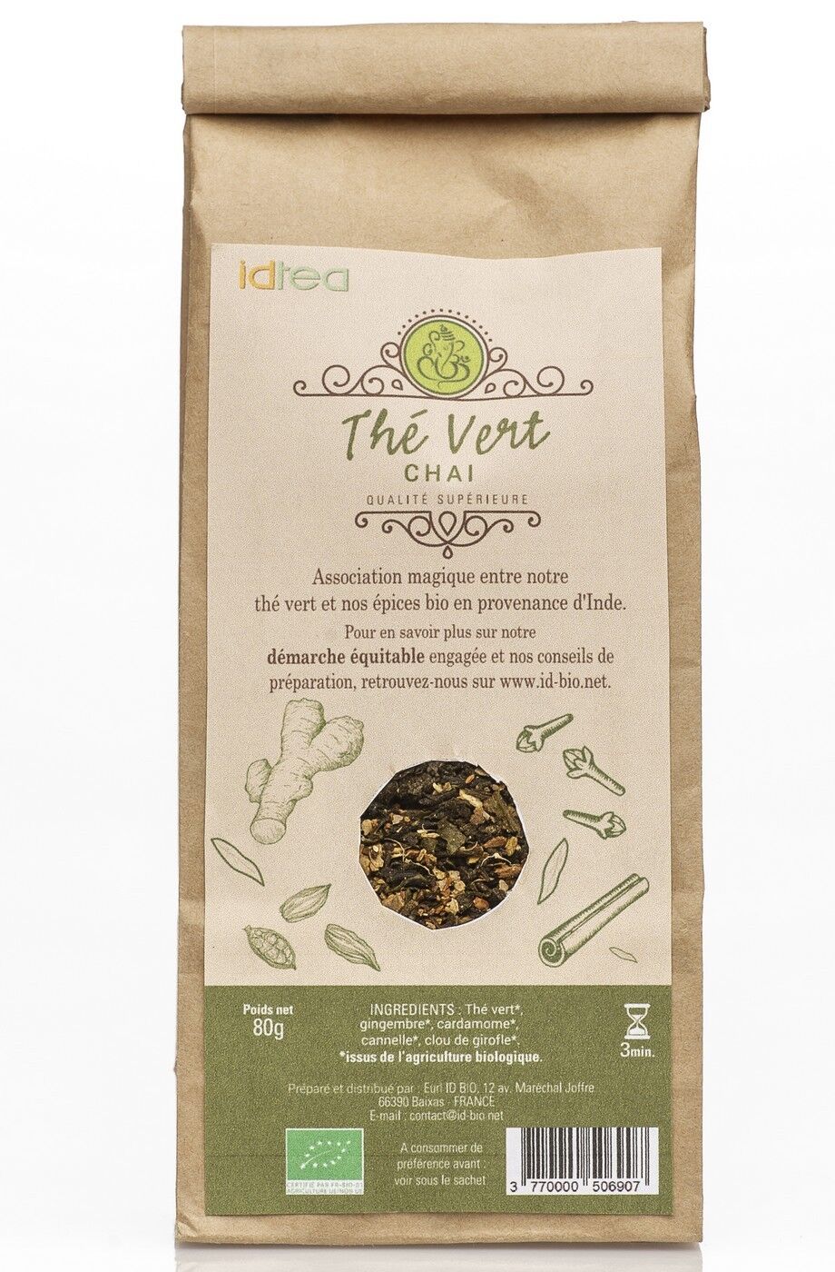 Bio-Chai-Grüntee - 80 g