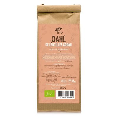 Lentejas coralinas indias bio - Dhal - 5kg