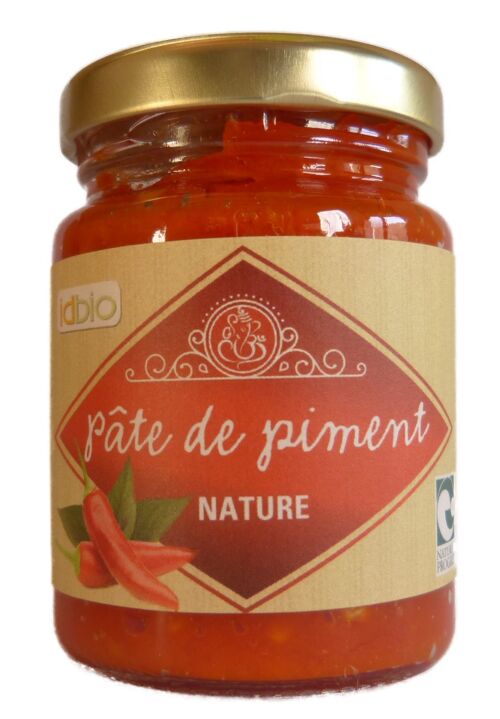 Pâte piment nature bio