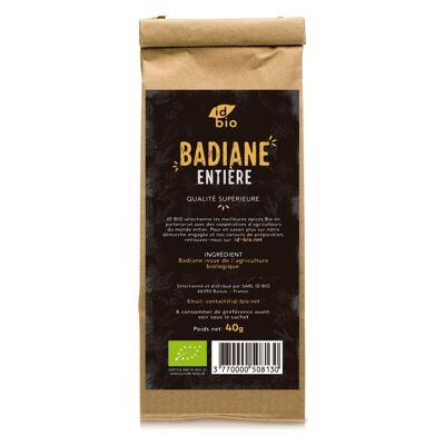 Organic whole star anise - 500 g