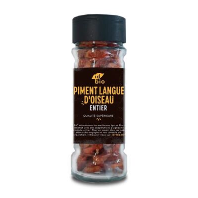 Organic whole bird's tongue pepper - 20 g