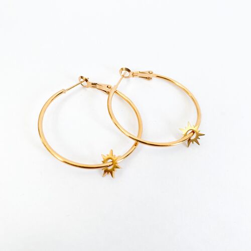 Boucles d'oreilles Sun