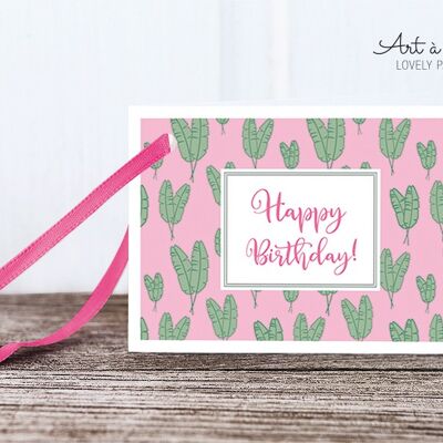 Gift tags: palm leaves