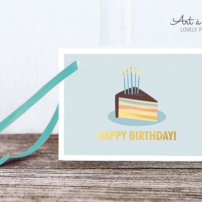 Gift tag: piece of cake