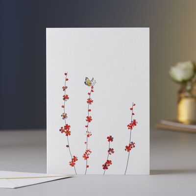Butterfly & Blossom Greeting Card