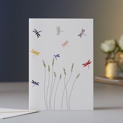 Dragonflies & Grass Greeting Card