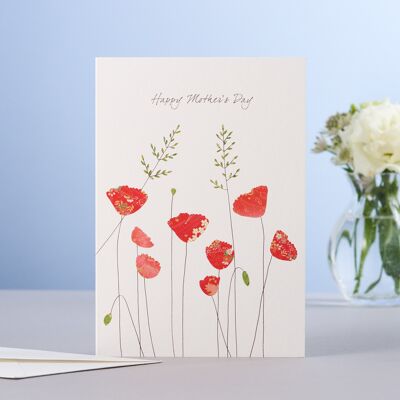 Poppies Mother's Day Card