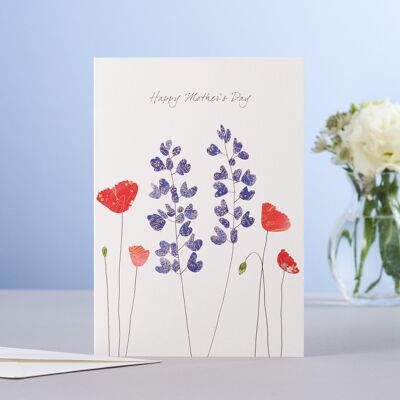 Lupine & Poppies Mother's Day Card