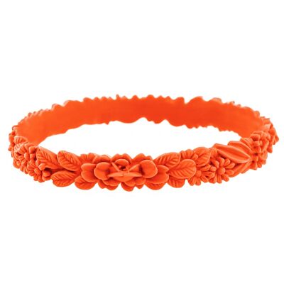 Flower bracelet - papaya