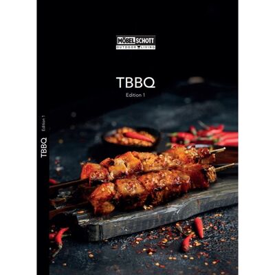Libro di cucina e grigliate TBBQ Edition 1, 72 pagine, copertina rigida, per carnivori, vegetariani e vegani