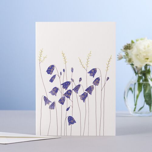 Harebells & Grass Greeting Card