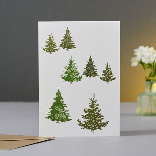 Christmas Tree Forest Christmas Card