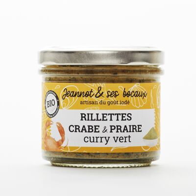 Rilettes crabe & praire curry vert