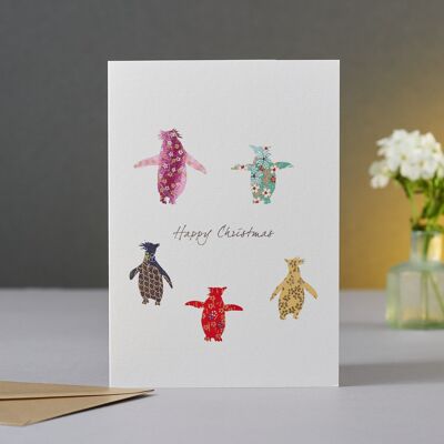 Rockerhopper Penguins Christmas Card