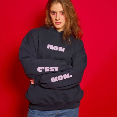 Hoodie oversize - Non c'est non