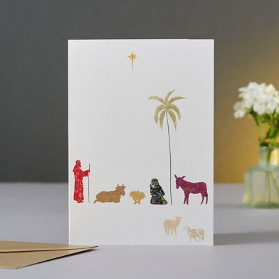 Nativity Scene Christmas Card