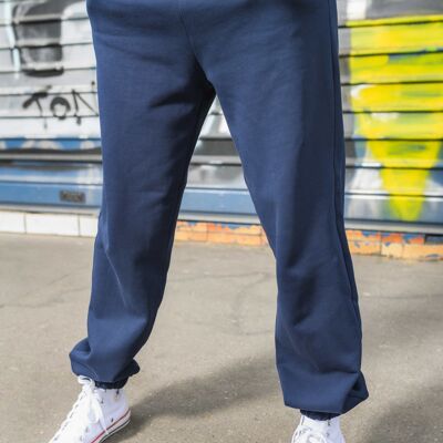 Pantalon jogging oversize basique - Bleu marine