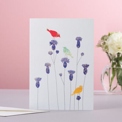 Birds & Thistles Card