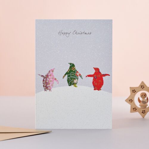 Penguin Dance Christmas Card
