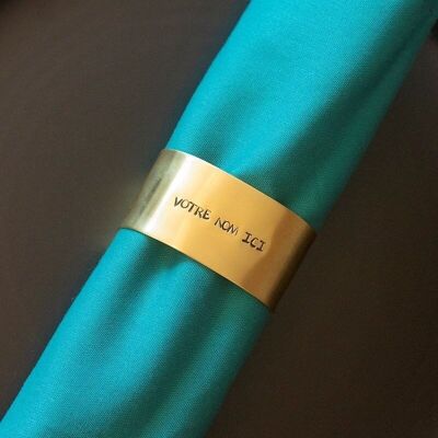 Napkin ring - CUSTOMIZABLE (Sold in pairs, text twice the same)