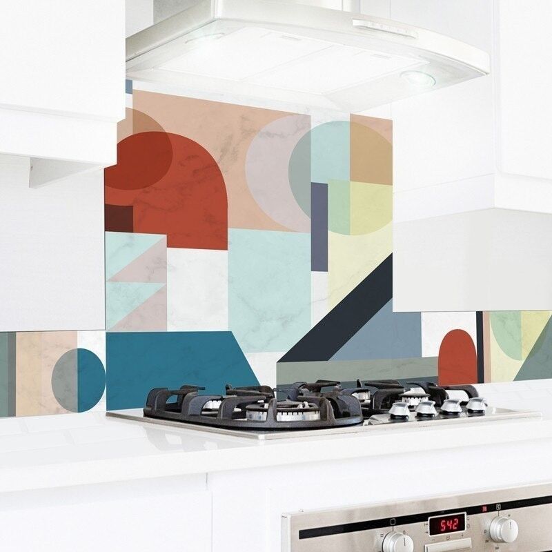 Schienale per cucina MARMO FARGER Fondo della cappa L60 x H70cm