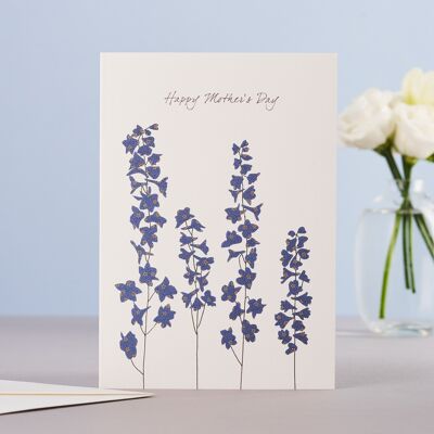 Mother's Day Delphinium Card