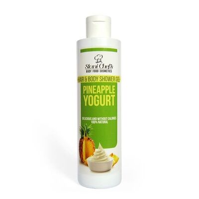 Gel de ducha corporal y capilar de yogur de piña, 250 ml