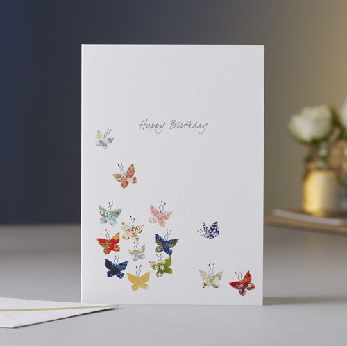 Butterfly Kaleidoscope Birthday Card