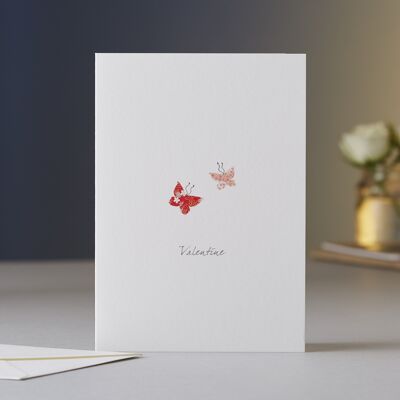 Two Butterflies Valentine Card
