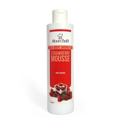 Gel de ducha Mousse de fresa para cabello y cuerpo, 250 ml