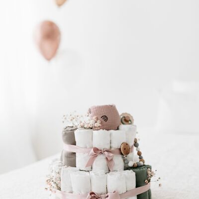 TISU diapercake, Dusty Pink