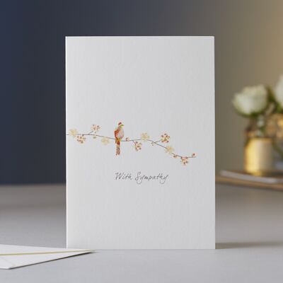 One Bird Sympathy Card