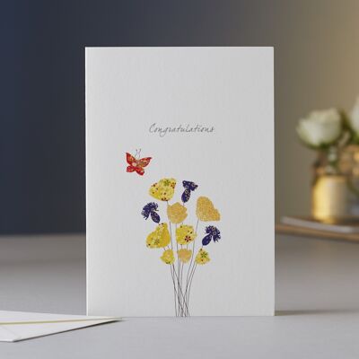 Congratulations Flowers Card