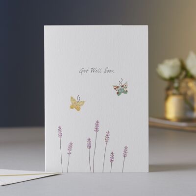 Lavender Get Well Card