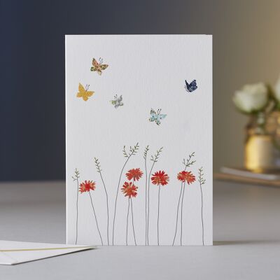Daisies & Butterflies Card