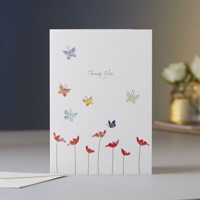 Anemones Thank You Card