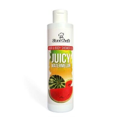 Gel de ducha para cabello y cuerpo con jugo de sandía, 250 ml