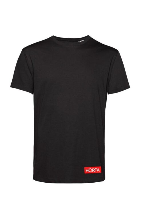 Red Label T-Shirt in Black - Black