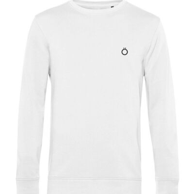 Bio-Sweatshirt in Weiß