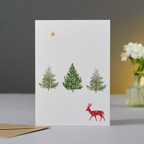 Stag Christmas Card