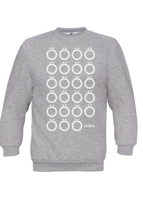 Multilaut Sweatshirt in Steel Grey - Light Grey