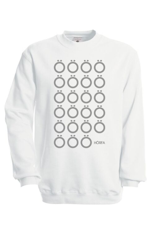 Multilaut Sweatshirt in Steel Grey - White